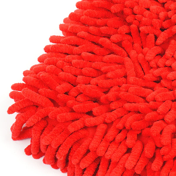 PoshLyf Washmitt Chenille 18cm x 12cm (1 Unit) Red - Image 2