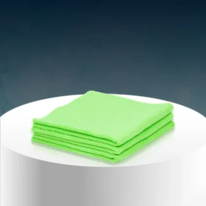 Poshlyf Microfiber Cloth Edgeless Ultrasonic Cut 40cm x 40cm Green 380 GSM