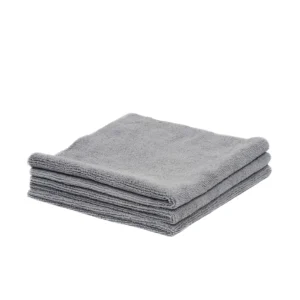 Poshlyf Microfiber Cloth Edgeless Ultrasonic Cut 40cm x 40cm Grey 380 GSM