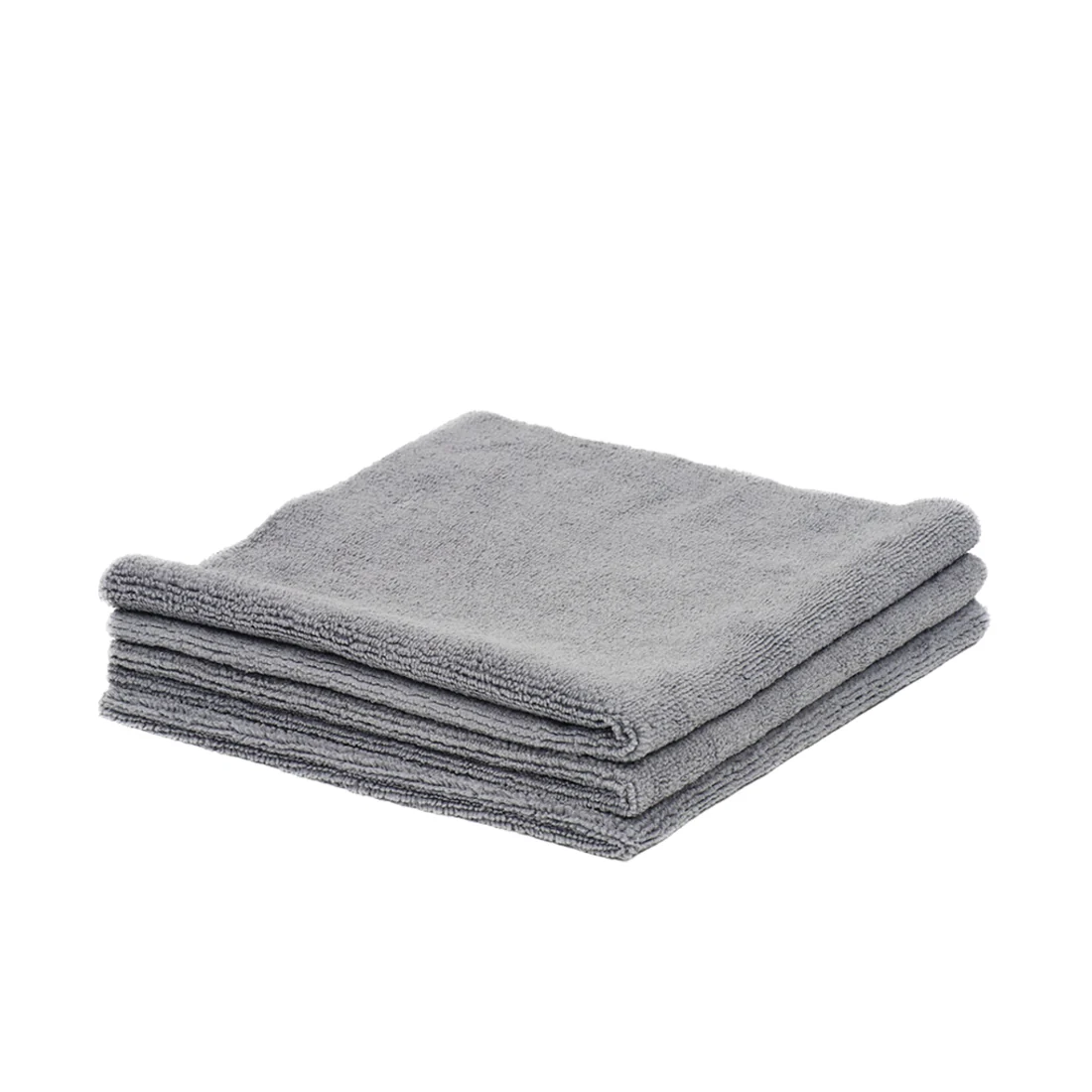 Poshlyf Microfiber Cloth Edgeless Ultrasonic Cut 40cm x 40cm Grey 380 GSM - Image 2