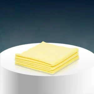 Poshlyf Microfiber Cloth Edgeless Ultrasonic Cut 40cm x 40cm Light Yellow 380 GSM