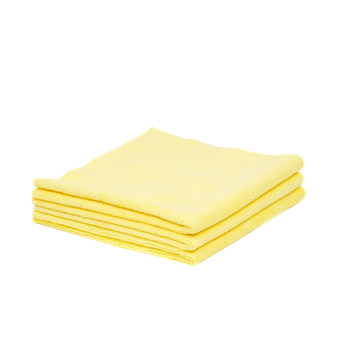 Poshlyf Microfiber Cloth Edgeless Ultrasonic Cut 40cm x 40cm Light Yellow 380 GSM - Image 2