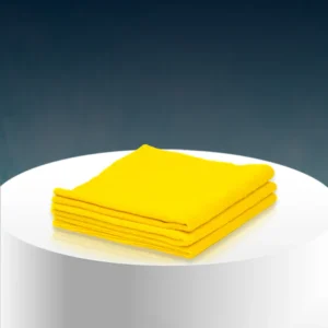 Poshlyf Microfiber Cloth Edgeless Ultrasonic Cut 40cm x 40cm Yellow 380 GSM