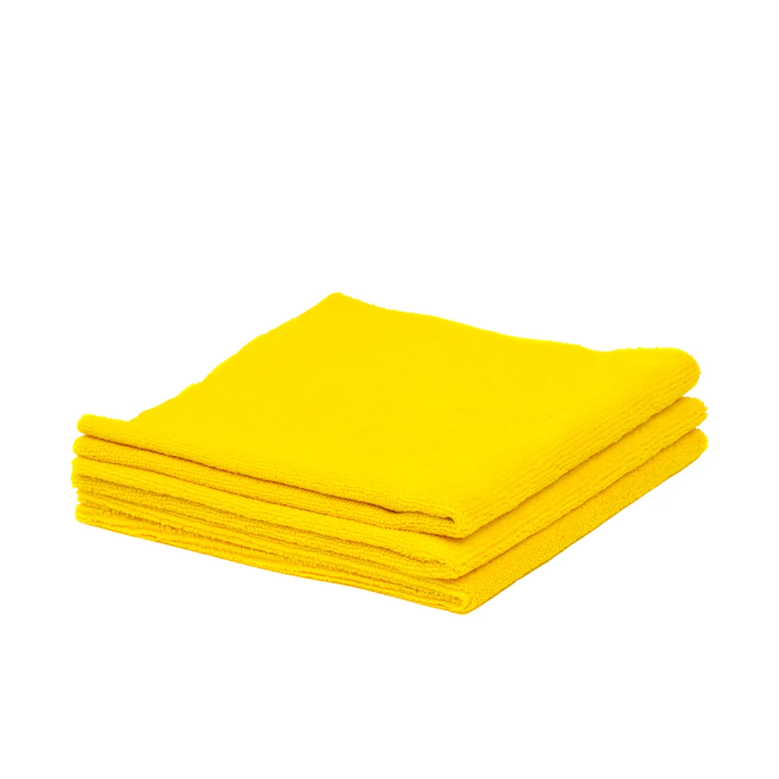 Poshlyf Microfiber Cloth Edgeless Ultrasonic Cut 40cm x 40cm Yellow 380 GSM - Image 2