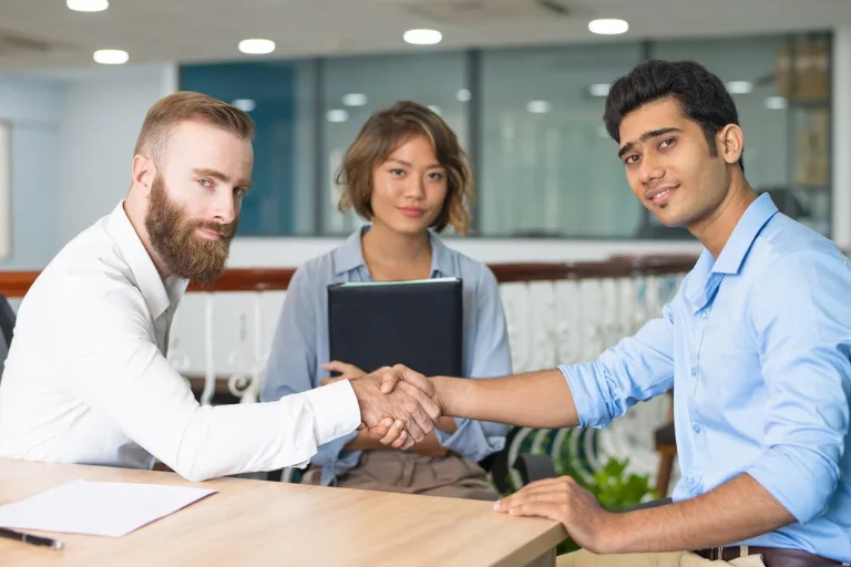 Business professional building customer trust through transparent communication and reliable service